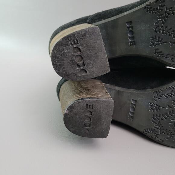 Dkode Women's Boho Black Suede Vintage Style Zippered Retro Ankle Boots US 9 - Picture 11 of 13